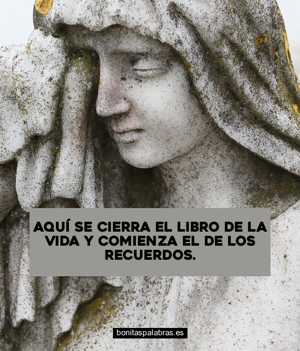 Imagen de Aqui Se Cierra El Libro De La Vida Y Comienza El De Los Recuerdos