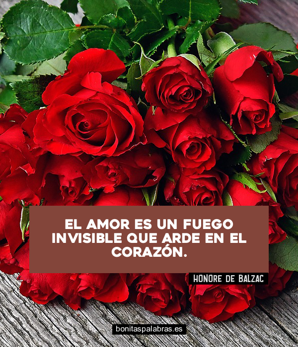 Imagen de El Amor Es Un Fuego Invisible Que Arde En El Corazon