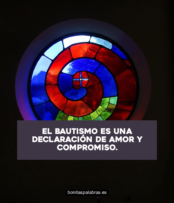 Imagen de El Bautismo Es Una Declaracion De Amor Y Compromiso