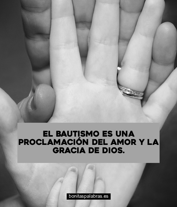 Imagen de El Bautismo Es Una Proclamacion Del Amor Y La Gracia De Dios