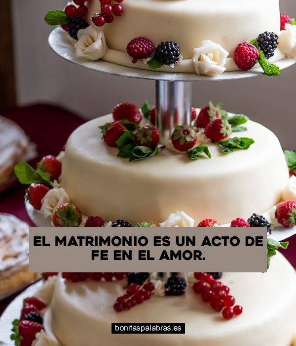 Imagen de El Matrimonio Es Un Acto De Fe En El Amor