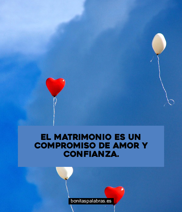 Imagen de El Matrimonio Es Un Compromiso De Amor Y Confianza