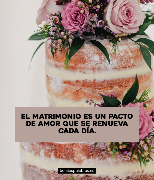 Imagen de El Matrimonio Es Un Pacto De Amor Que Se Renueva Cada Dia
