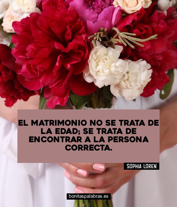 Imagen de El Matrimonio No Se Trata De La Edad Se Trata De Encontrar A La Persona Correcta