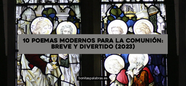 10 Poemas Modernos para la Comunión: Breve y Divertido (2024)