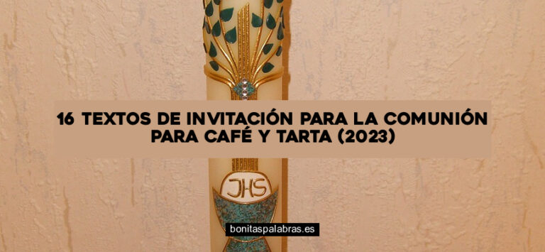 16 Textos de Invitación para La Comunión para Café Y Tarta (2024)
