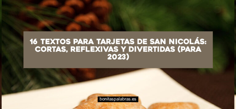 16 Textos para Tarjetas de San Nicolás: Cortas, Reflexivas y Divertidas (Para 2024)