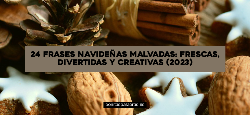 24 Frases Navideñas Malvadas: Frescas, Divertidas y Creativas (2024)