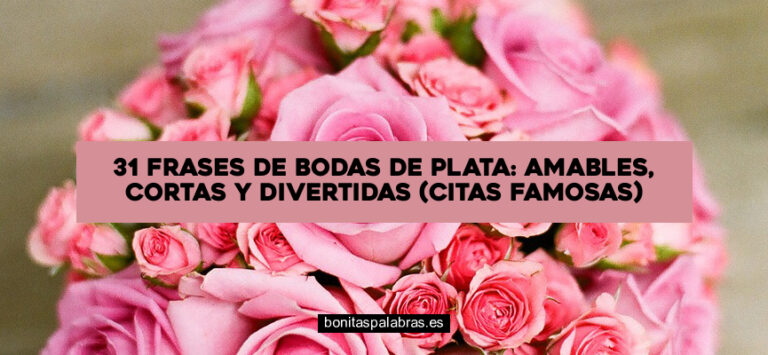 31 Frases de Bodas de Plata: Amables, Cortas y Divertidas (Citas Famosas)