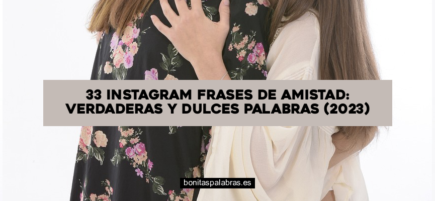 33 Instagram Frases de Amistad: Verdaderas y Dulces Palabras (2024)