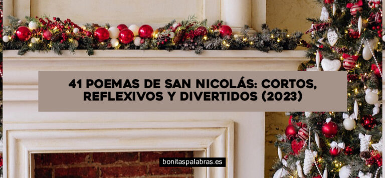 41 Poemas de San Nicolás: Cortos, Reflexivos y Divertidos (2024)