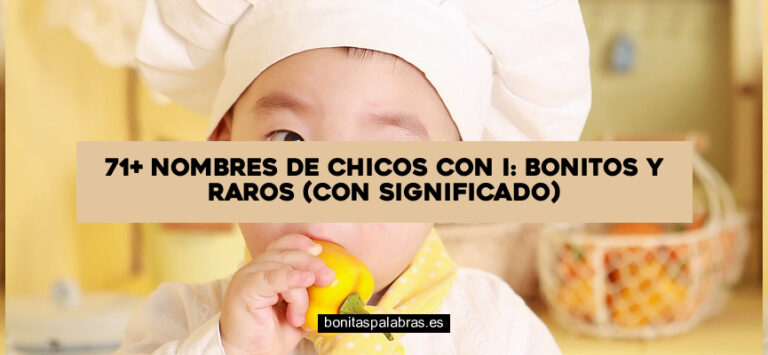 71+ Nombres de Chicos con I: Bonitos y Raros (con Significado)