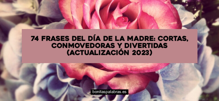 74 Frases del Día de la Madre: Cortas, Conmovedoras y Divertidas (Actualización 2024)