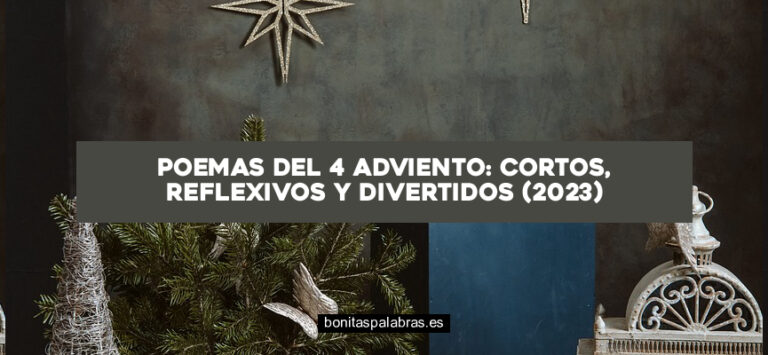 Poemas del 4 Adviento: Cortos, Reflexivos y Divertidos (2024)