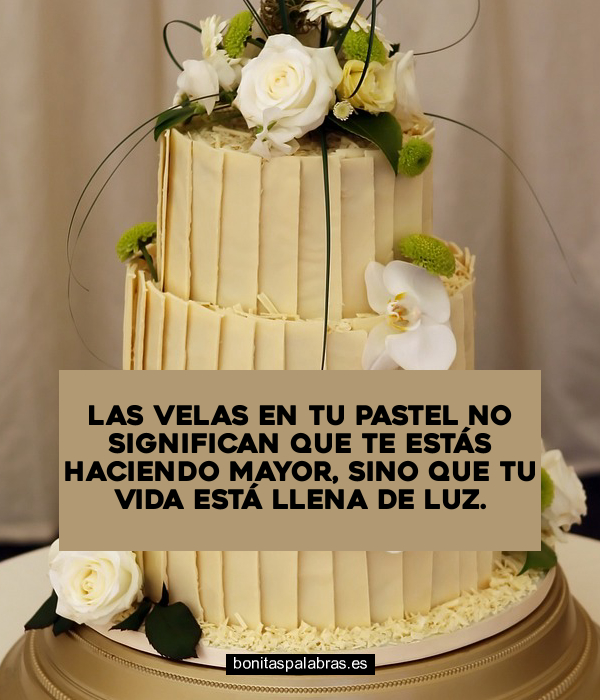 Imagen de Las Velas En Tu Pastel No Significan Que Te Estas Haciendo Mayor Sino Que Tu Vida Esta Llena De Luz