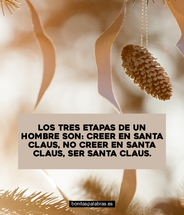 Imagen de Los Tres Etapas De Un Hombre Son Creer En Santa Claus No Creer En Santa Claus Ser Santa Claus