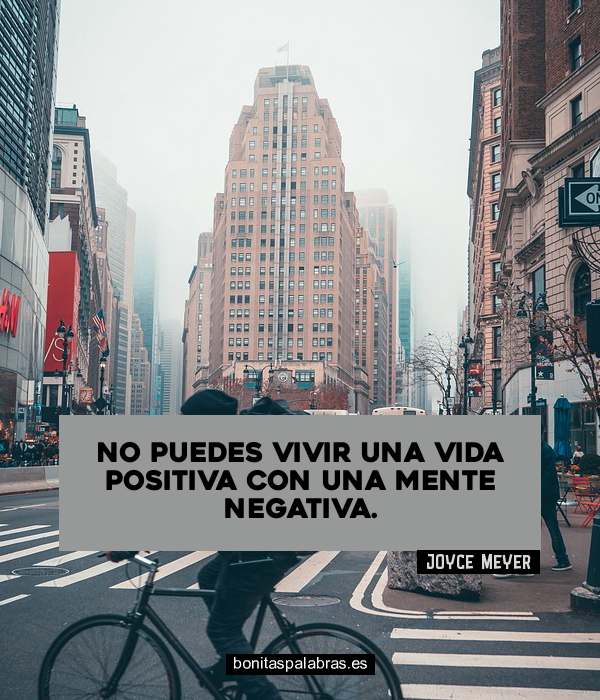 Imagen de No Puedes Vivir Una Vida Positiva Con Una Mente Negativa