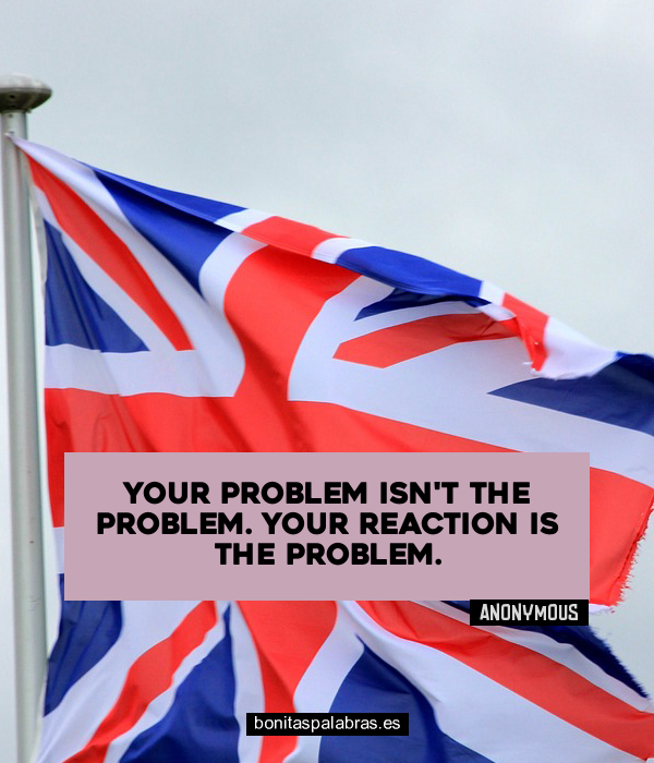 Imagen de Your Problem Isnt The Problem Your Reaction Is The Problem