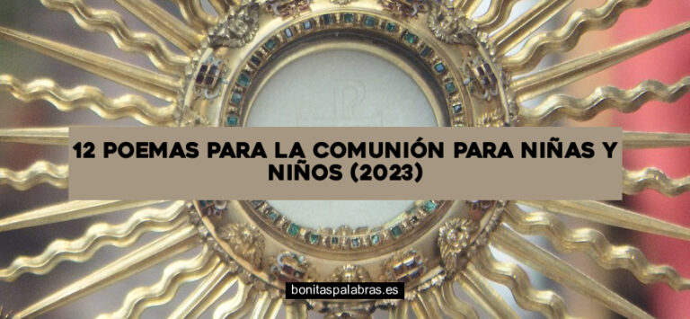 12 Poemas para la Comunión para Niñas y Niños (2024)