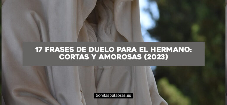 17 Frases de Duelo para el Hermano: Cortas y Amorosas (2024)