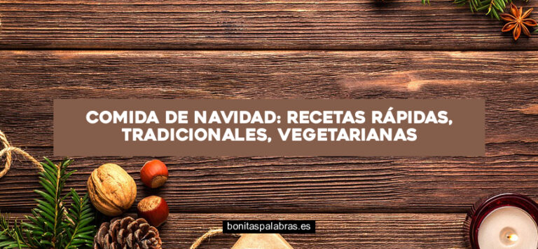 Comida de Navidad: Recetas Rápidas, Tradicionales, Vegetarianas