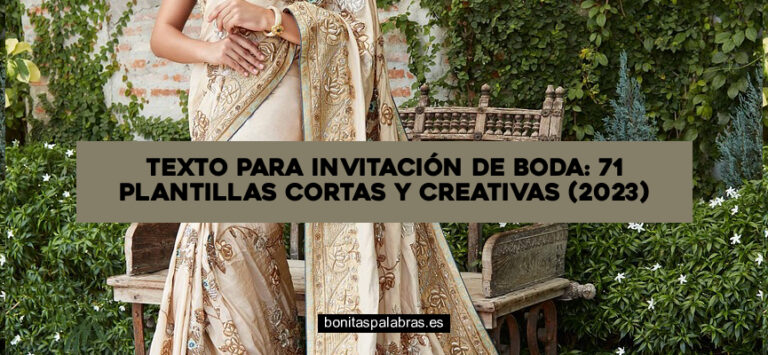 Texto para Invitación de Boda: 71 Plantillas Cortas y Creativas (2024)